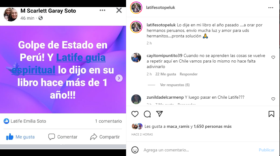 Latife Soto recordó llamativa predicción sobre crisis en Perú y Dina Boluarte: "Hablo de una mujer"