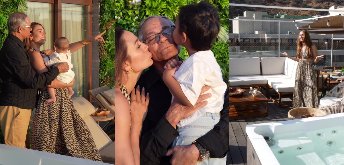 La especial Navidad de Lisandra: renovó su terraza y se reencontró con su padre después de 3 años