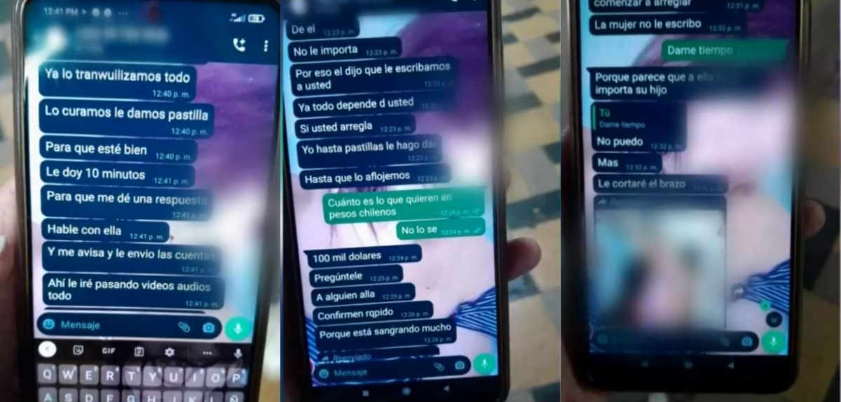 Mensajes de secuestradores de chileno en Ecuador
