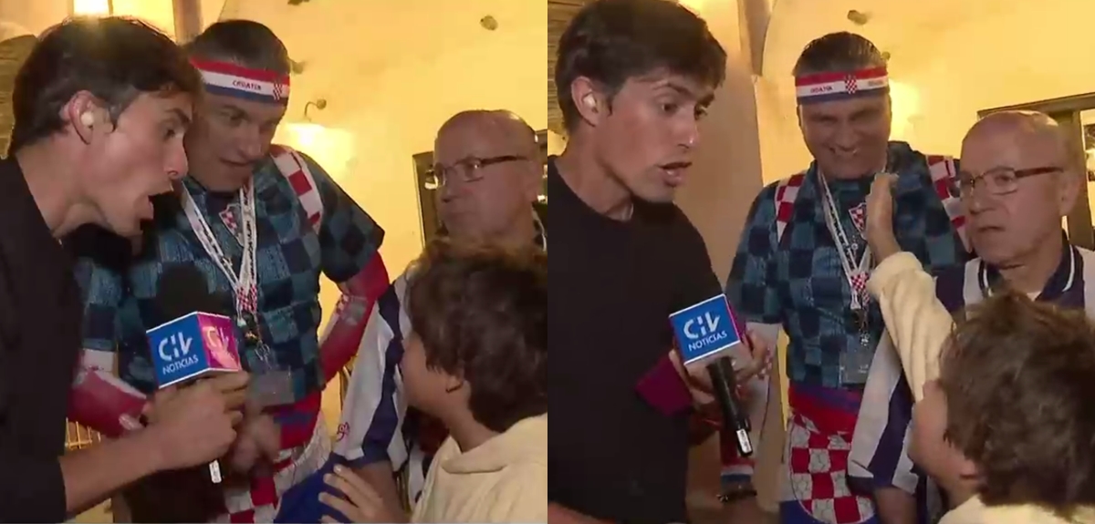 Niño argentino sacó risas con exabrupto en despacho en vivo de Roberto Cox en Qatar: 