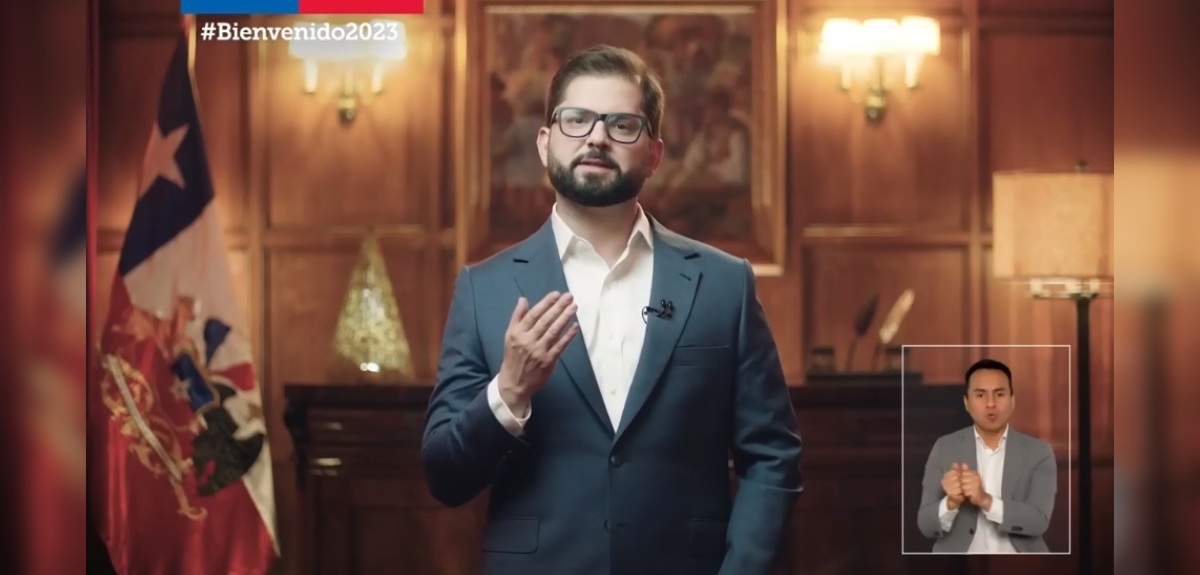 Presidente Boric envió mensaje de Año Nuevo: 