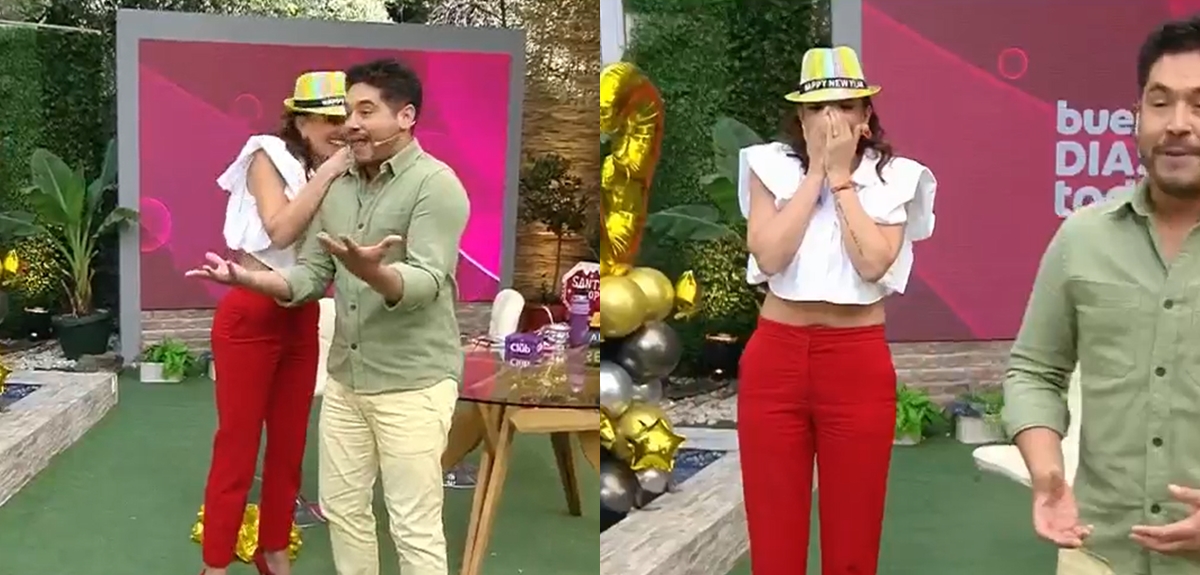 Yamila Reyna protagonizó divertido fail por micrófono abierto en el Buenos días a todos: 