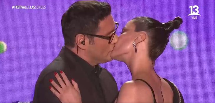 Beso Pancho Saavedra y Tonka Tomicic