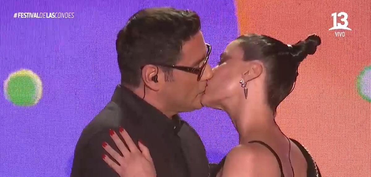 Pancho Saavedra sufrió fail tras besar a Tonka Tomicic en Festival de Las Condes: 
