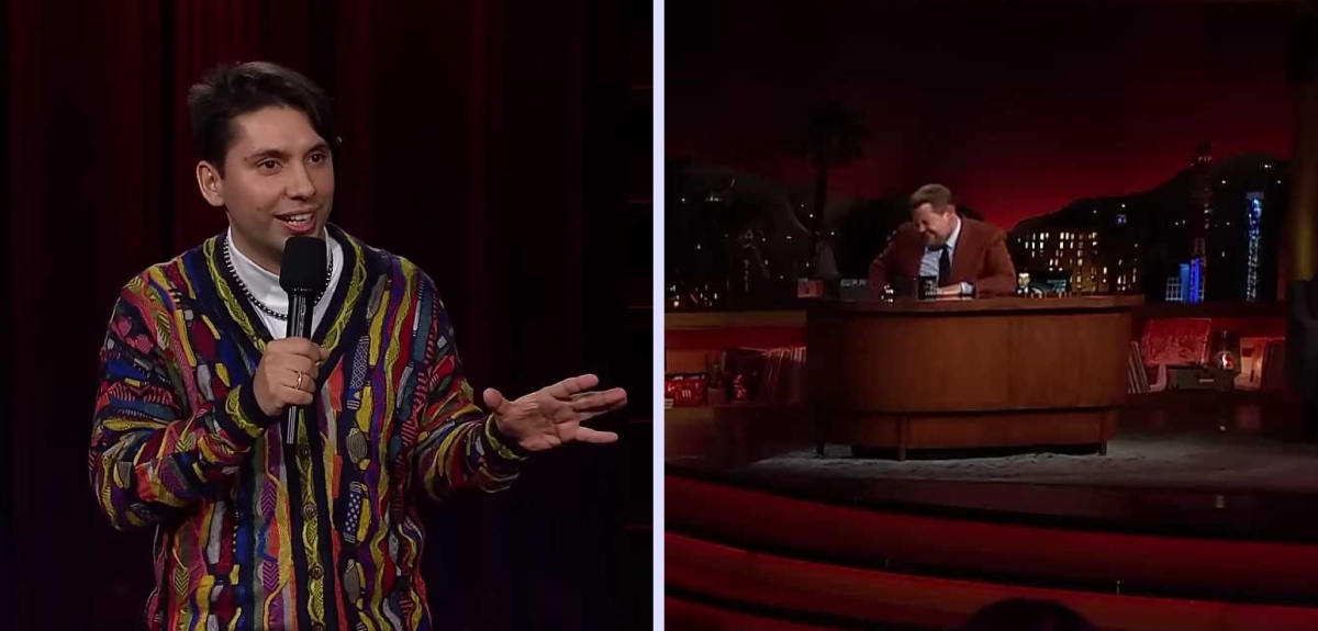 El chiste de Fabrizio Copano que sacó carcajadas a James Corden: 