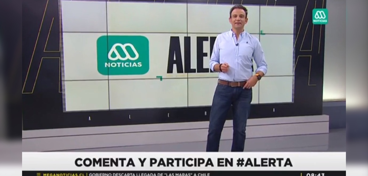 Gonzalo Ramírez sorprendió en la conducción de Meganoticias Alerta: 