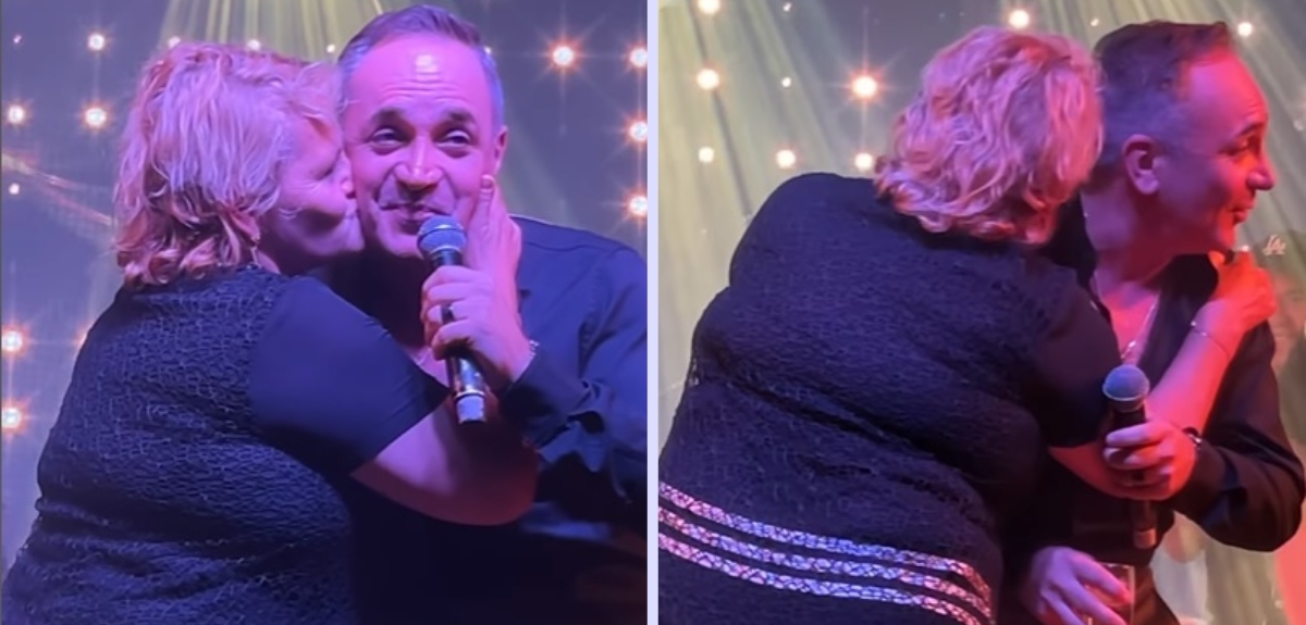 El incómodo momento que vivió Luis Jara en medio de su concierto: fue manoseado por una fanática