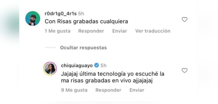 Respuesta de Chiqui Aguayo