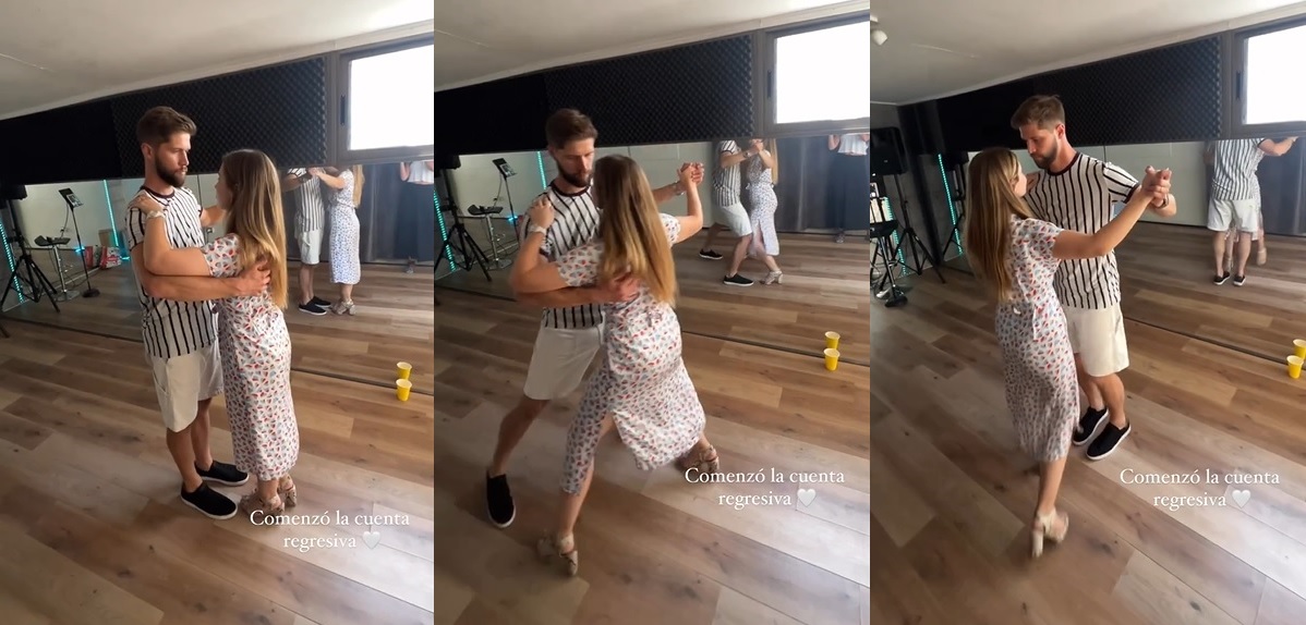 Belén Soto y Branko Bacovich ensayaron el vals para su fiesta de matrimonio: actriz mostró registro