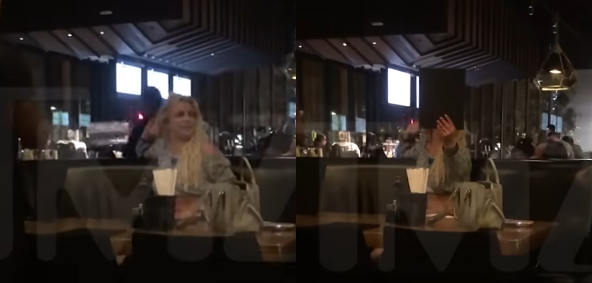 Captan confuso incidente de Britney Spears con su marido en un restorán: 