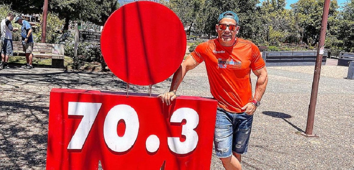 Cristián de la Fuente usó tratamiento de ventosas para competir en el Ironman de Pucón 2023
