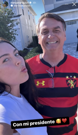 Daniela Aránguiz y Jorge Valdivia generan debate tras encuentro con Bolsonaro.