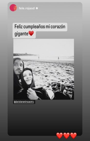 Felipe Rojas le dedicó tierno mensaje a Daniela Ramírez por su cumpleaños: así respondió la actriz