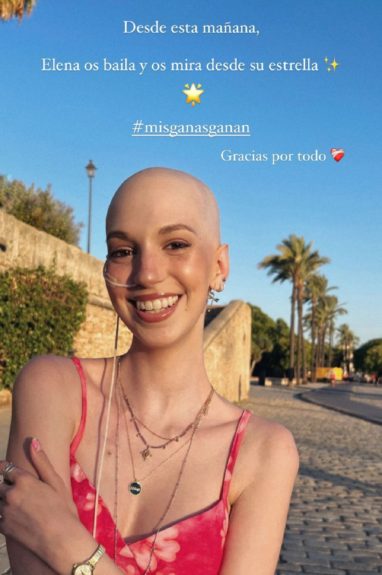 Falleció Elena Huelva, la influencer que luchó contra el cáncer y visibilizó el sarcoma de Ewing