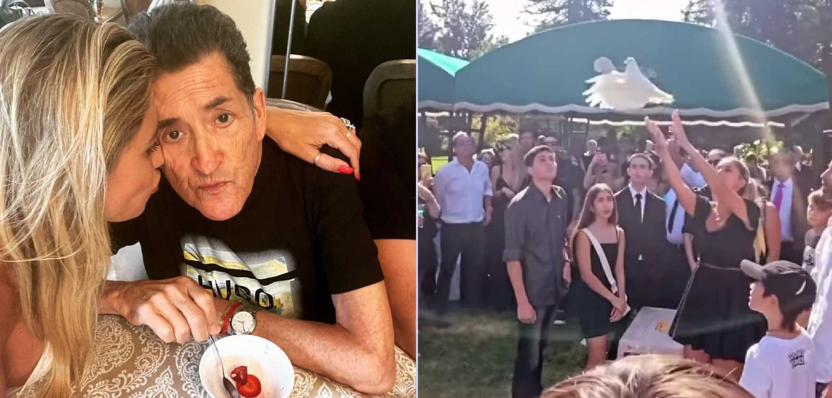 Con globos y palomas blancas: así fue el emotivo funeral del papá de Gissella Gallardo