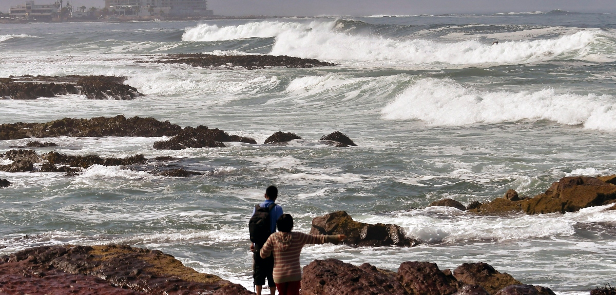 Fuertes marejadas entre Arica y Ancud: veraneantes se acercan a las playas a pesar del peligro