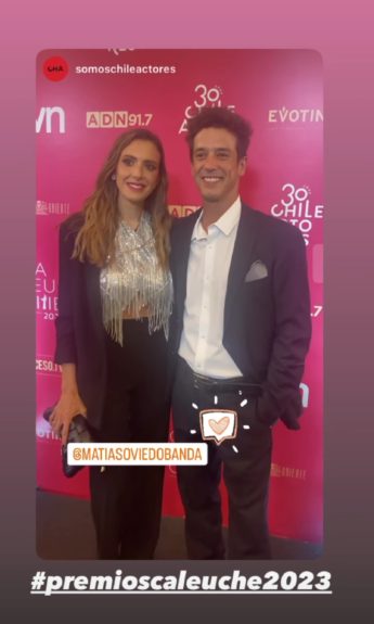 Matías Oviedo pareja Maca Sarras premios caleuche