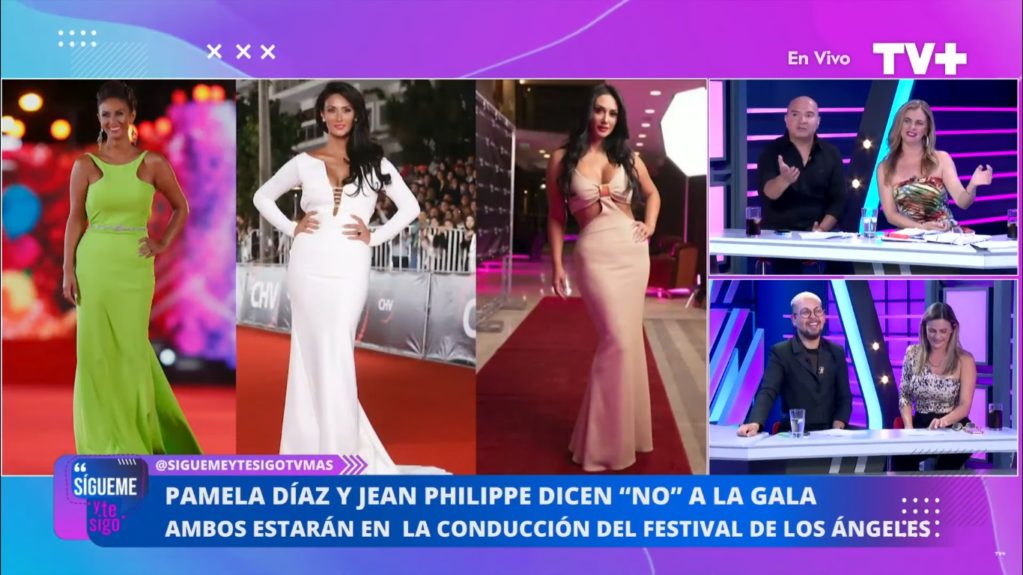 Pamela Díaz Jean Philippe Cretton gala Viña