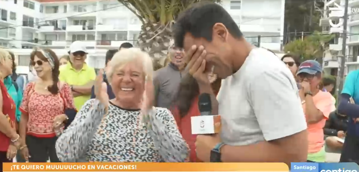 JP Queraltó desató risas tras ser golpeado en vivo por adulta mayor "Conch..."