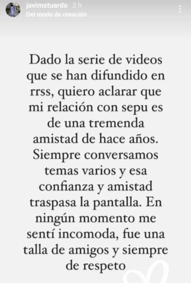 Javiera Stuardo respuesta invitación Rodrigo Sepúlveda