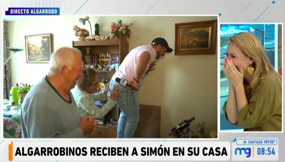 El hilarante momento que vivió Simón Oliveros en despacho con adultos mayores para Mucho Gusto