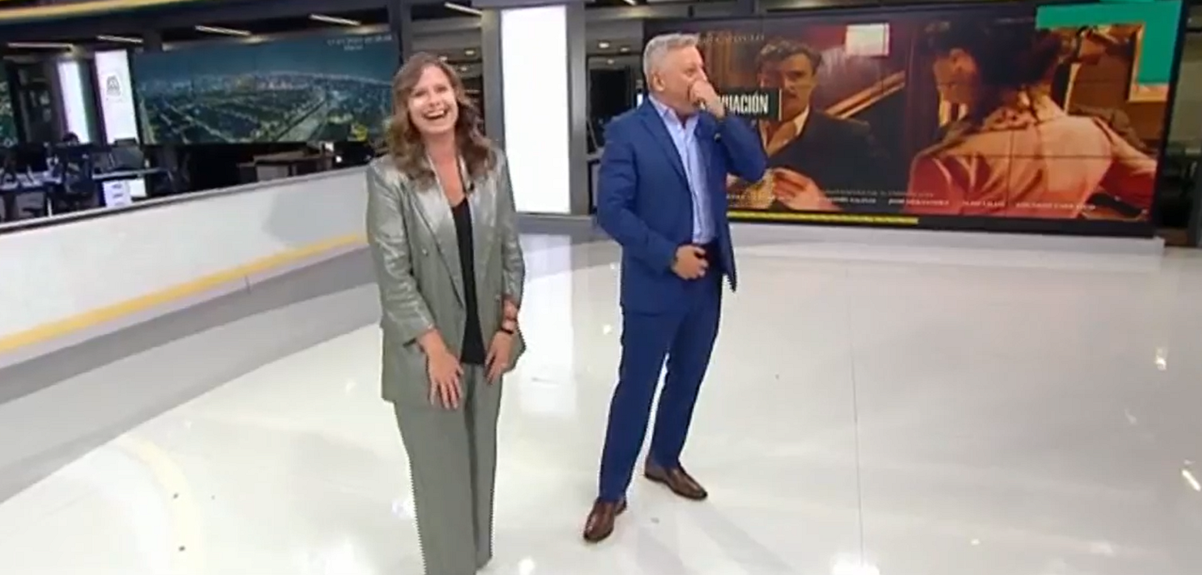 Soledad Onetto sacó risas con broma a Juan Manuel Astorga en Meganoticias: 