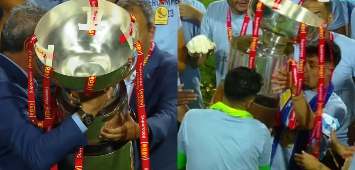La improvisada Supercopa con cinta adhesiva se desarmó en medio de celebraciones de Magallanes