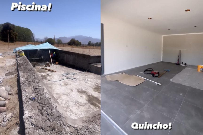 Tati Fernández muestra avances en su casa