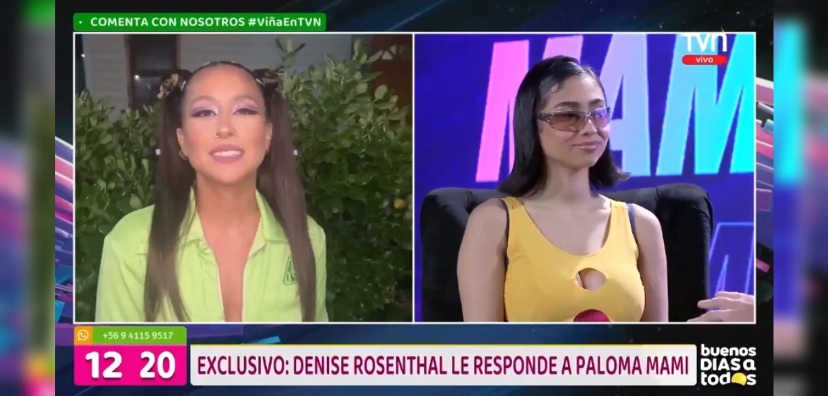 Denise Rosenthal se refirió a posible colaboración con Paloma Mami: 