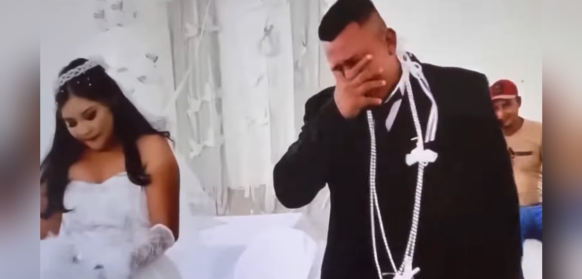 Hombre se hizo viral tras llorar por su expareja durante su boda: actual esposa reaccionó