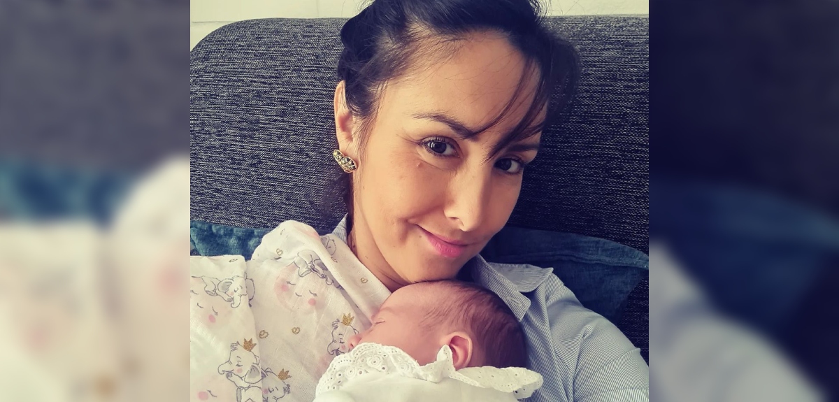 Icha Sobarzo celebró los 4 meses de su hija con fotos llenas de ternura: 
