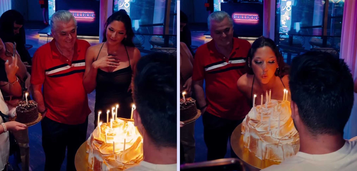 Kel Calderón celebró su cumpleaños a lo grande: asistieron amigos, su padre y su asesora de hogar