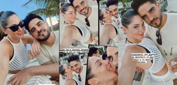 Kel Calderón y su pareja en Tulum