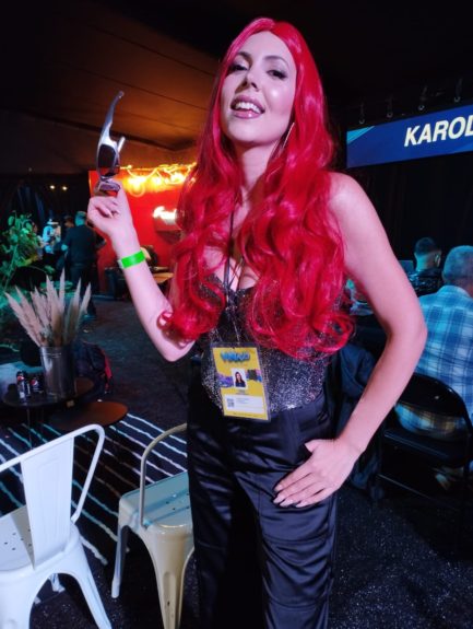 Nataly Chilet como Karol G