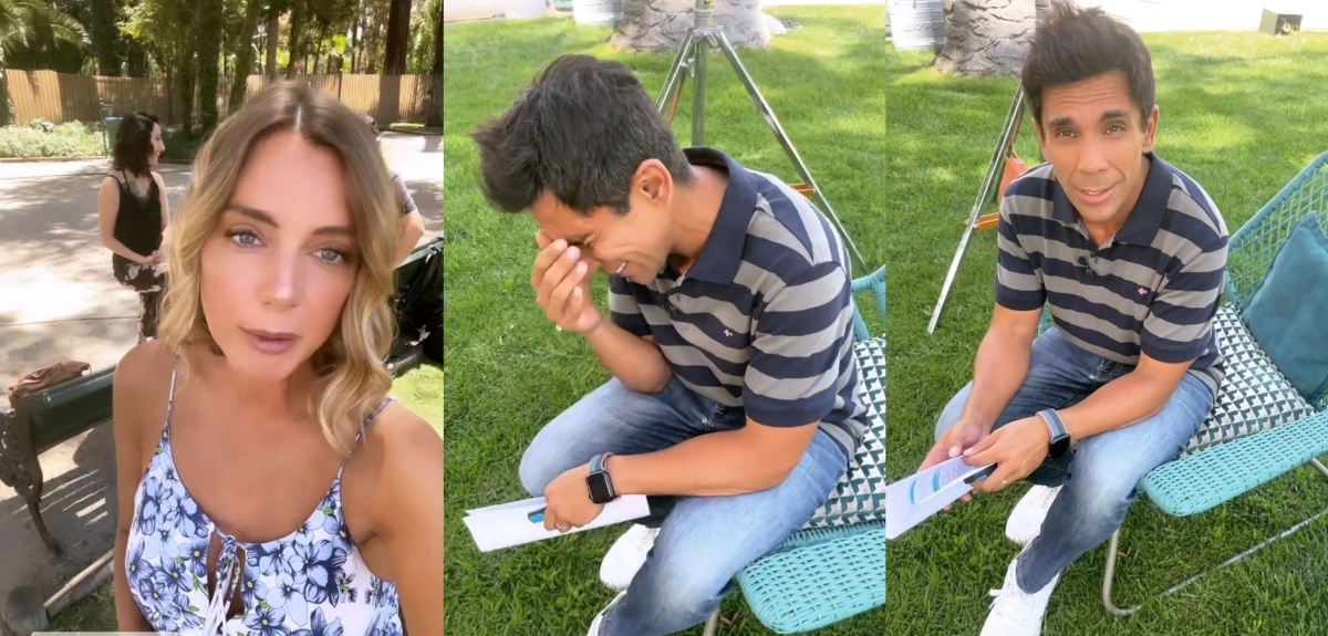 JP Queraltó vivió un bochornoso percance con su pantalón: Emilia Daiber lo 'echó al agua' en redes