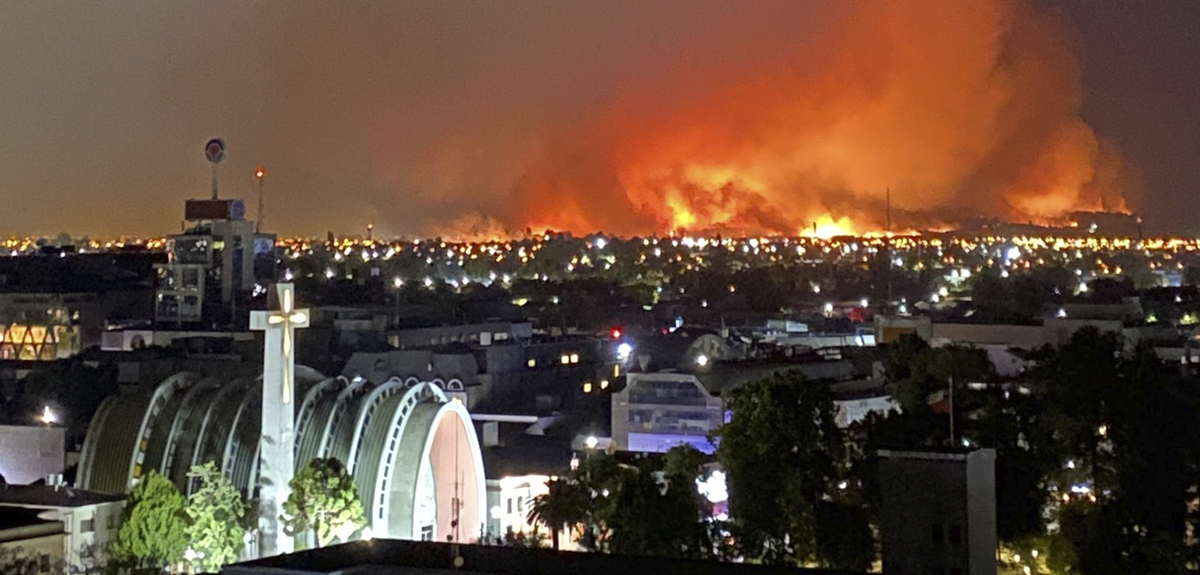 Los impactantes registros del incendio 