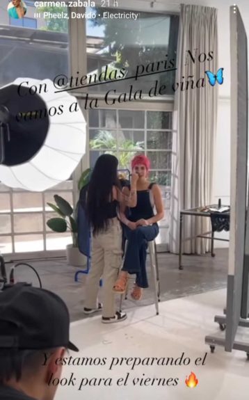 Carmen Zabala preparación gala Viña 2023