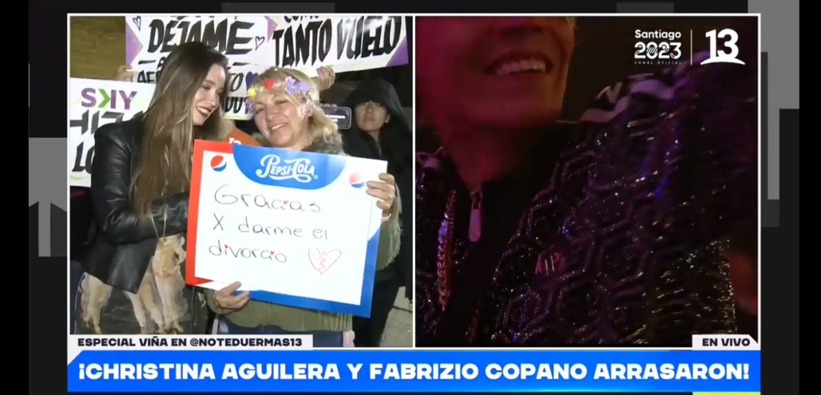 cartel divorcio fan Christina Aguilera