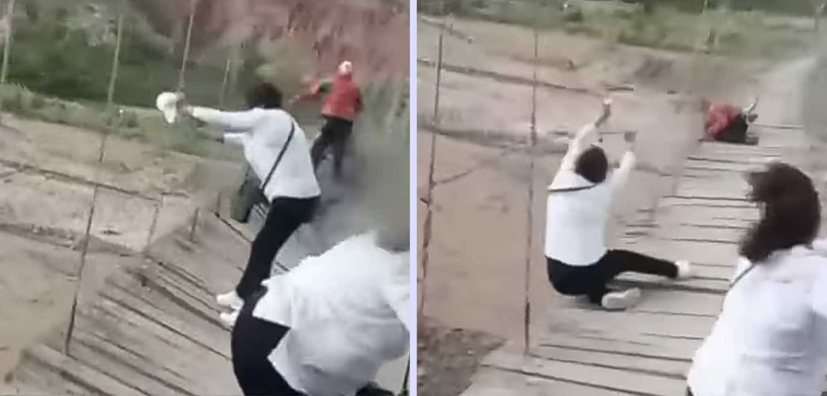 Chilena en riesgo vital tras caer de puente en Bolivia: tiene pulmón perforado y 10 costillas rotas