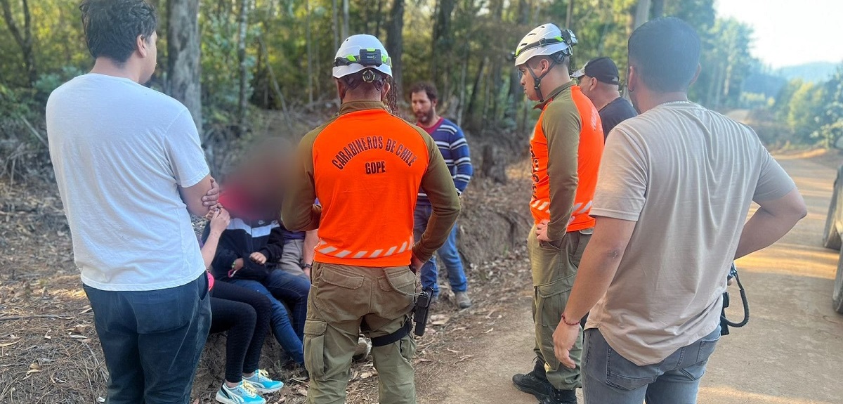 Carabineros encuentra con vida a adolescente de 14 años extraviada en Coelemu
