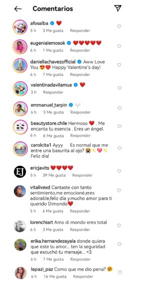 comentarios Di Mondo canción San Valentín