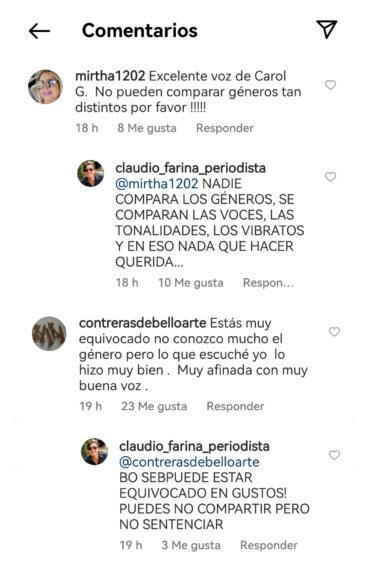 Claudio Fariña crítica Karol G