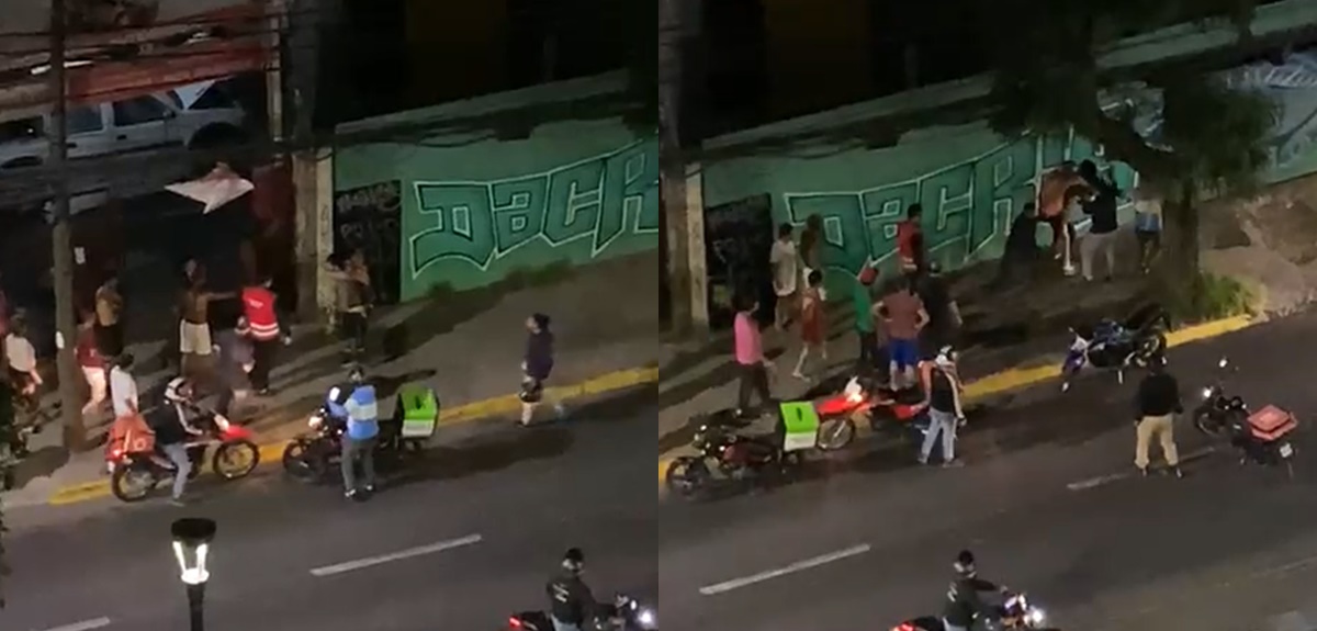 Cansados de los asaltos: vecinos de Recoleta detienen a dos acusados de robo