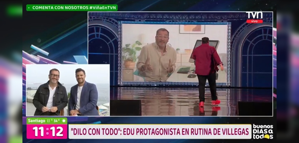 Eduardo Fuentes contó divertida anécdota tras su participación en rutina de Rodrigo Villegas en Viña