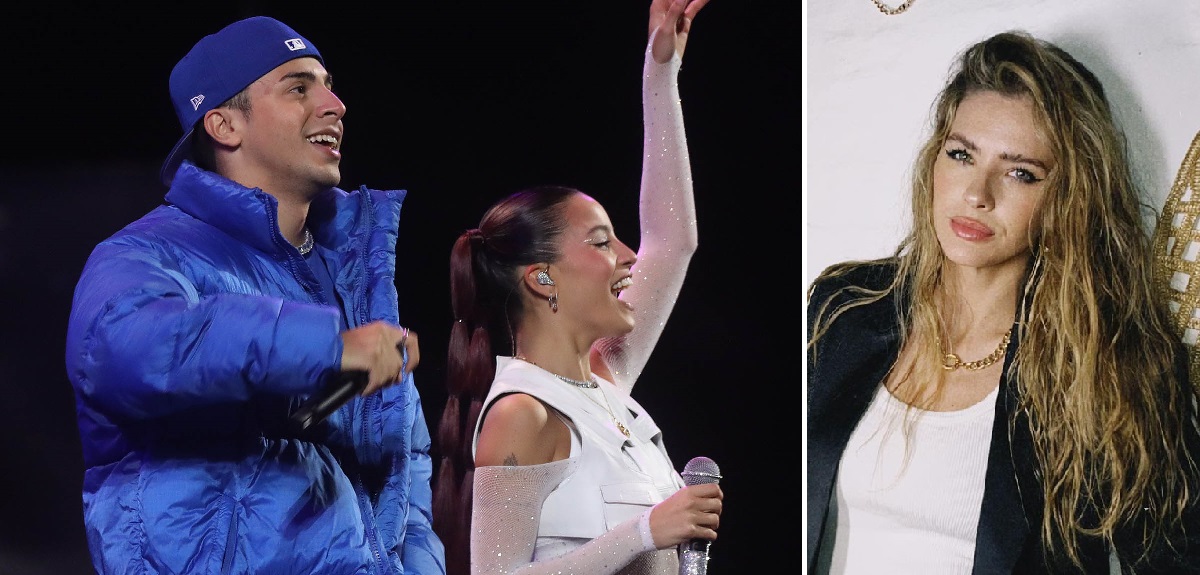 China Suárez acompañó a su pareja, Rusherking, durante show con Emilia en Viña: 
