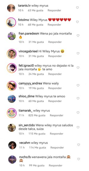 mensajes Miley Cyrus tras rutina Fabrizio Copano