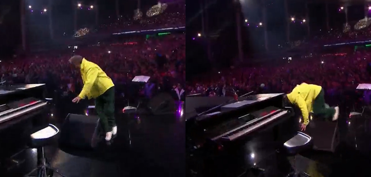 Fito Paéz casi cae en el escenario del Festival de Viña: 