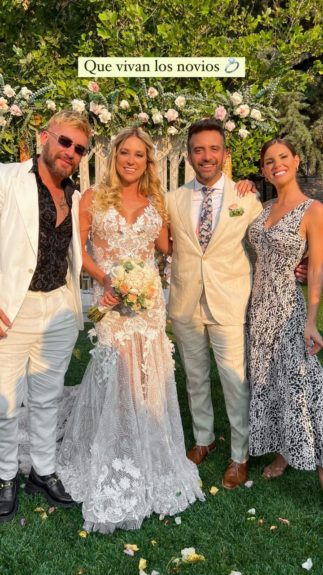 Las imágenes del matrimonio de Flaviana Seeling: deslumbró con vestido de novia