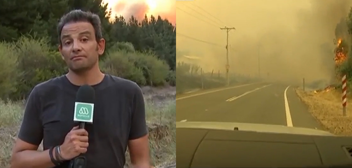 Gonzalo Ramírez vivió complejo momento en medio de cobertura de incendios: 