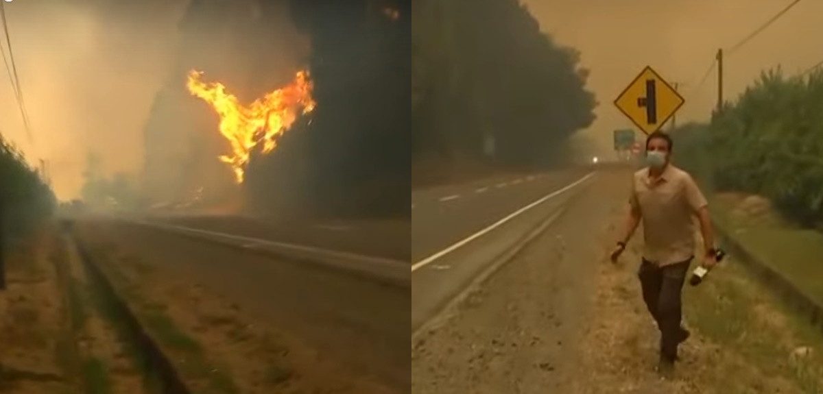 Tenso momento con incendio en Santa Juana obligó a Gonzalo Ramírez a cortar despacho